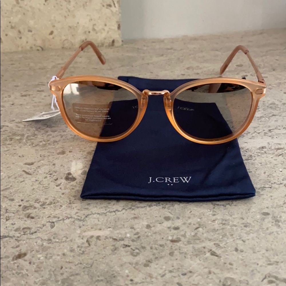 J. Crew Mirrored Rose Gold Sunglasses - Picture 8 of 10